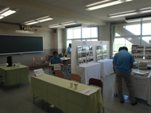 新たな試みの「母校の今昔」のパネル展示です。 村上コーヒー/上尾市/22期生のご協力いただき、コーヒーを飲みながら閲覧と歓談を行いました。